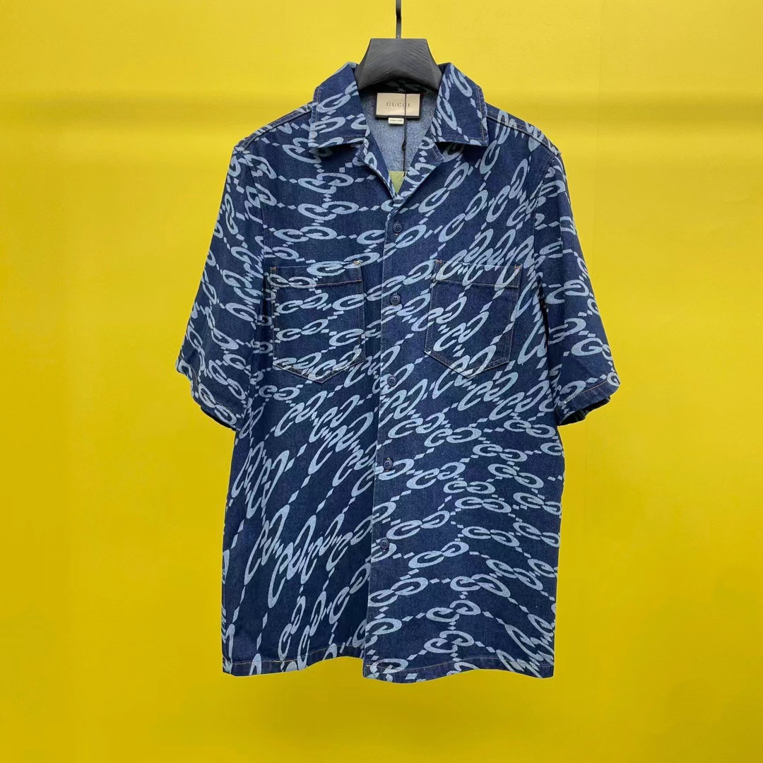 20240406 GUCCI牛仔潮流短袖T恤 海外專櫃原單代購 官網同步在售