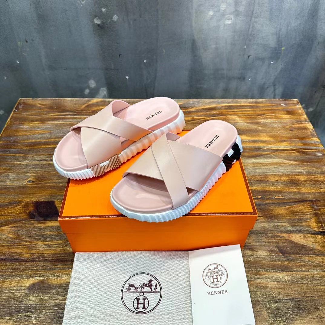 20240408  Herm&egrave;s愛馬仕潮流休閒拖鞋 海外原單 歐美代購 專櫃同步在售 共9色