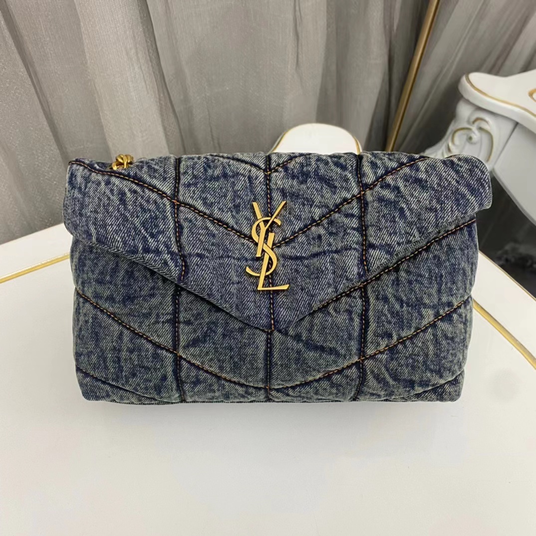 20240409 YSL雲朵牛仔手提肩背兩用包 海外原單 歐美代購 專櫃同步在售