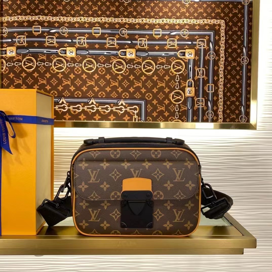 20240411 LV M45806全皮老花斜背包 海外原單 歐美代購