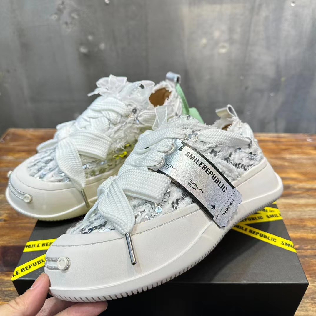 20240413 SmileRepublic帆布潮流休閒運動鞋 海外原單 歐美代購 專櫃同步在售 共2色