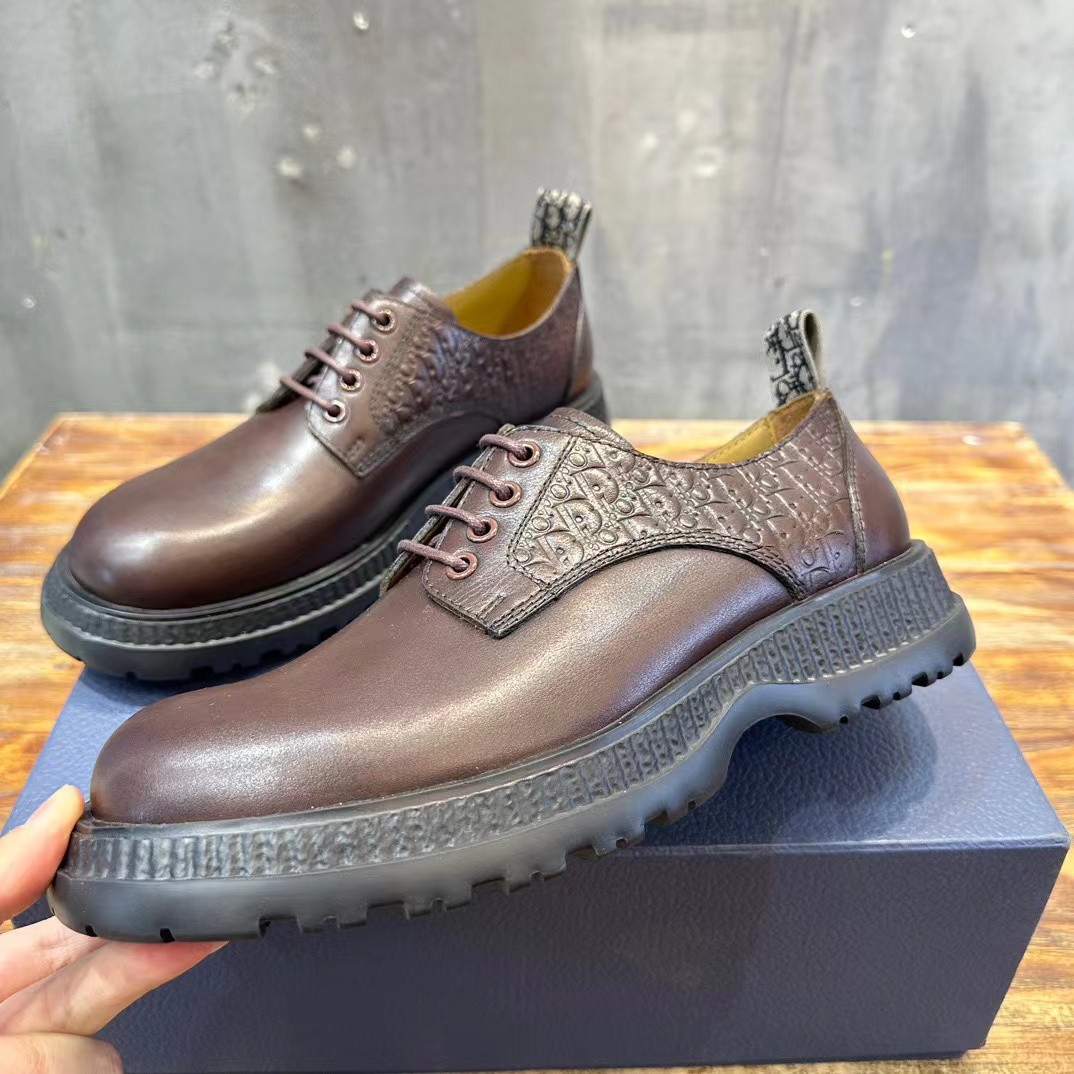 20240414 DIOR克里斯汀潮流皮鞋 海外原單 歐美代購 共3色 官網同步在售