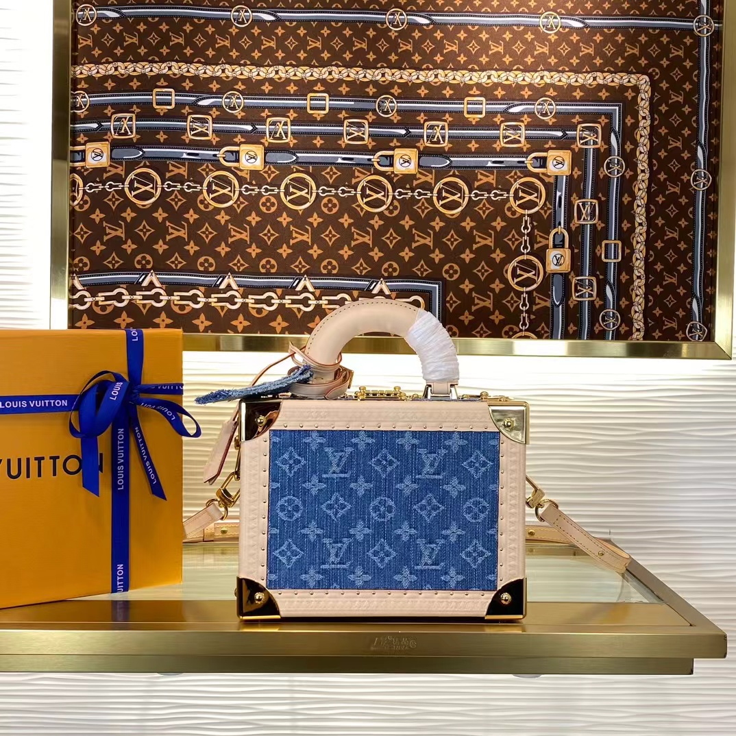 20240414 M24161牛仔帆布手提化妝箱 海外原單 歐美代購 專櫃同步在售