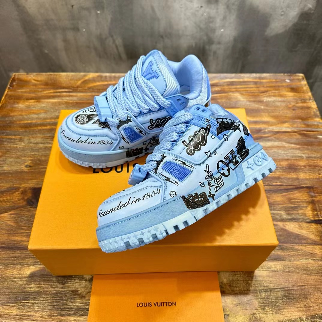 20240521 LV潮流休閒運動鞋 海外原單 歐美代購 台北101專櫃官網同步在售 共2色