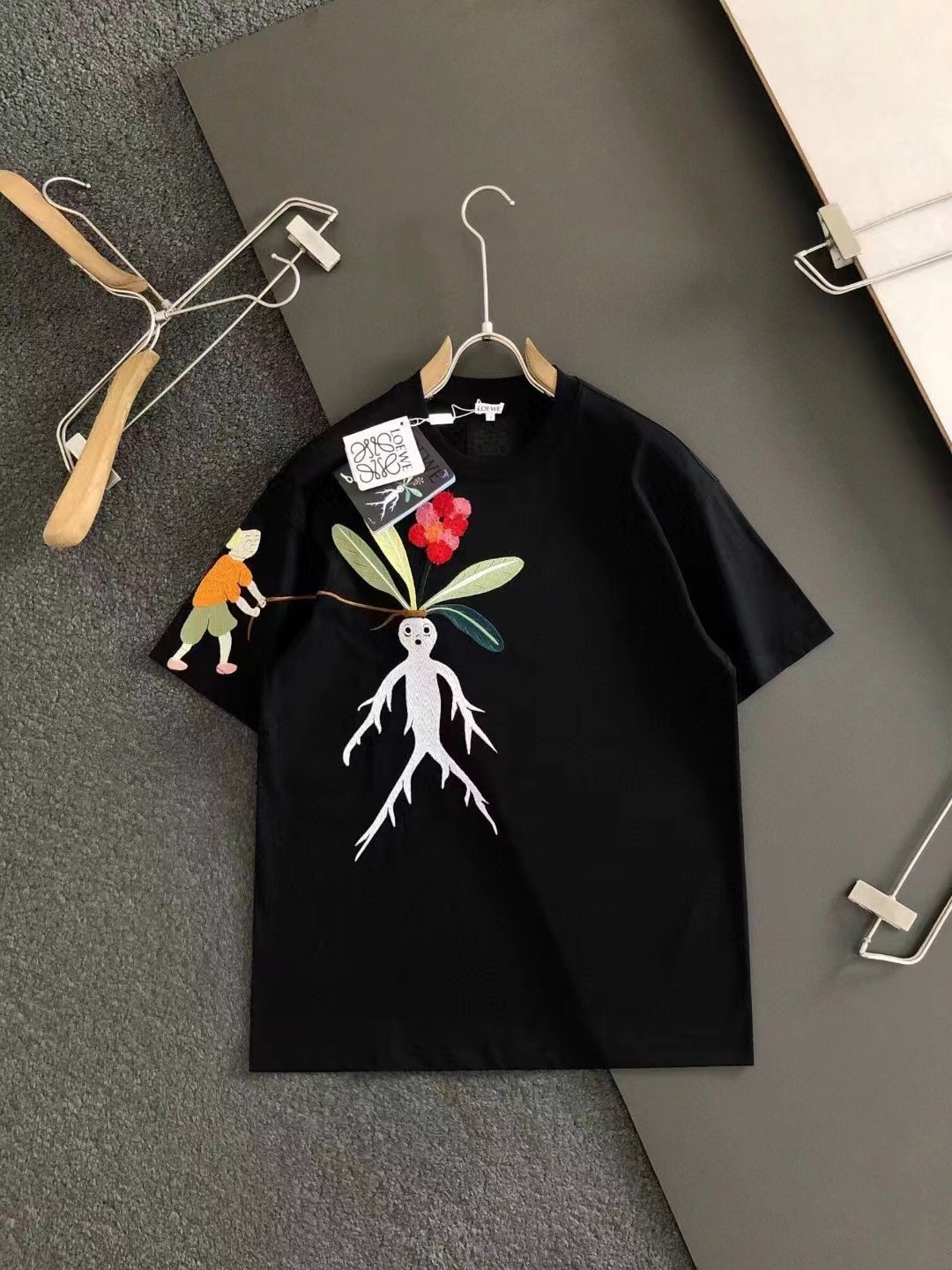 20240602 LOEWE潮流T恤短袖短褲 海外原單 歐美代購 台北101專櫃官網同步在售 共2種顏色可選