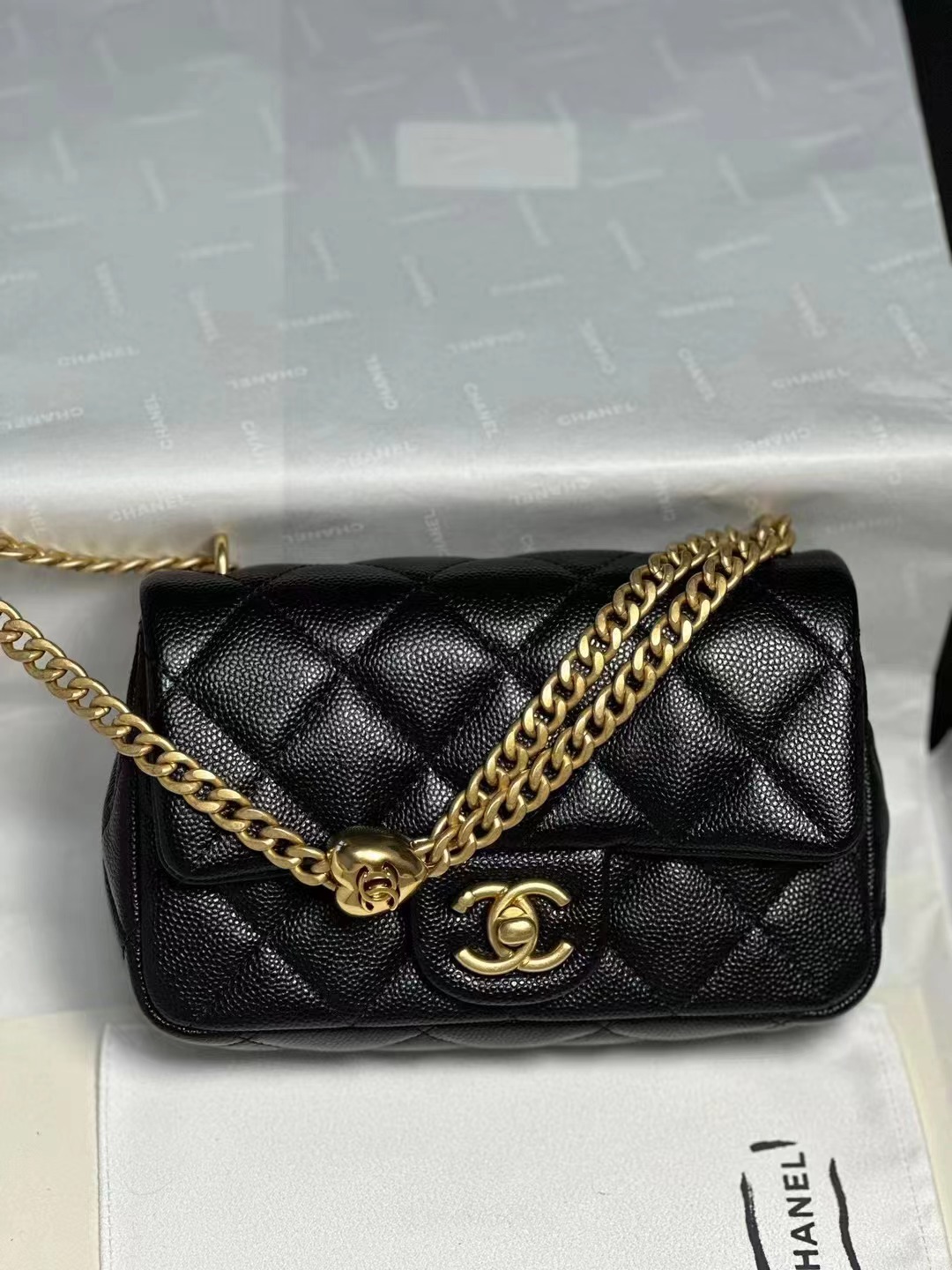 20240921 香奈兒方胖子金球全皮肩背包 海外原單免稅平行輸入 歐美代購 台北101專櫃官網同步在售