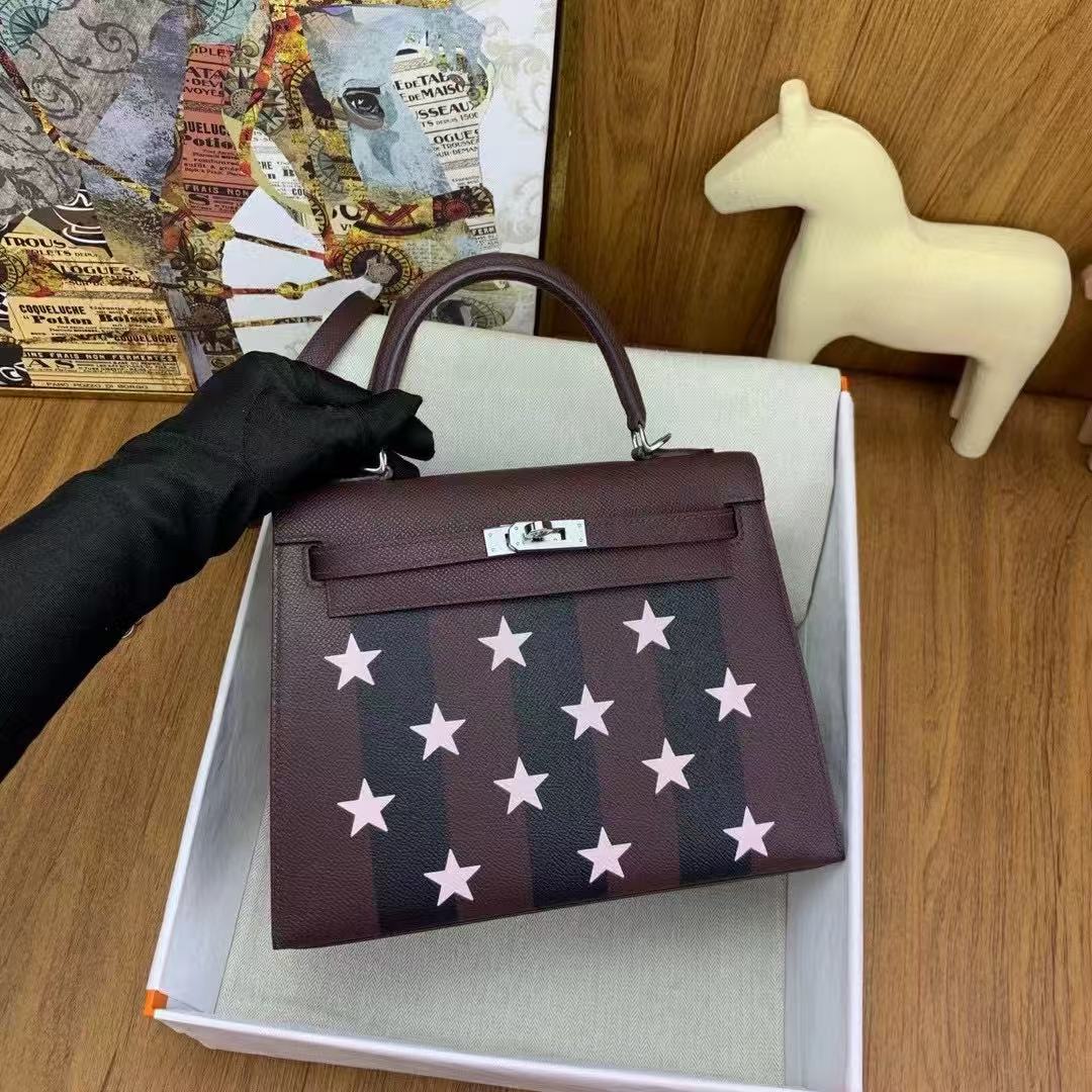 20250216 Herm&egrave;s凱莉愛馬仕全皮滿天星 海外原單免稅平行輸入 歐美代購 台北101專櫃官網同步在售