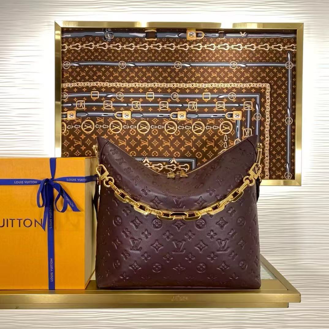 20250411 LV M12071 老花全皮牛角包 海外原單免稅平行輸入 歐美代購 台北101專櫃官網同步在售