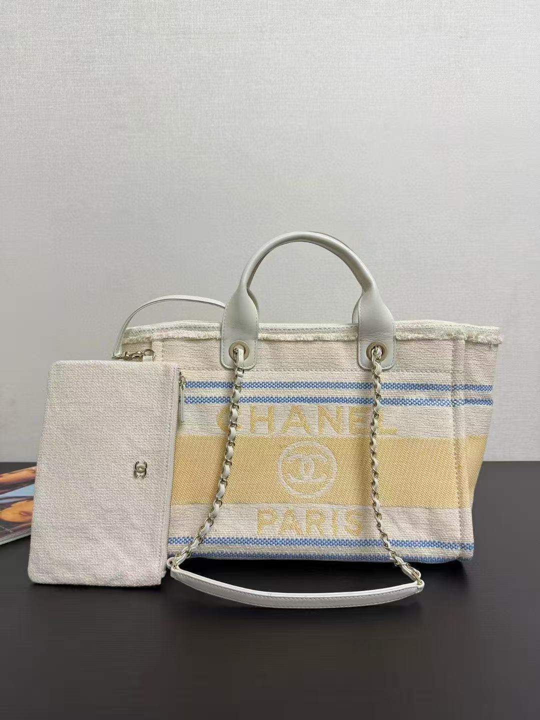 20250414 香奈兒 2025 手提肩背帆布包 海外原單免稅平行輸入 歐美代購 台北101專櫃官網同步在售