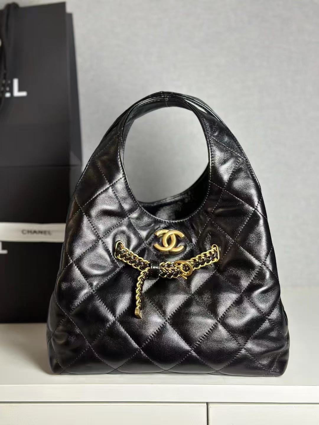 20250421 香奈兒 全皮肩背包 海外原單免稅平行輸入 歐美代購 台北101專櫃官網同步在售